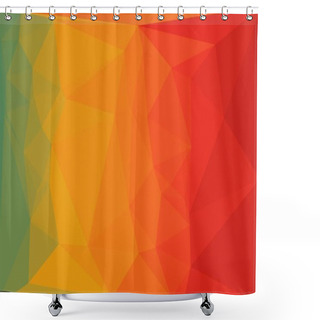 Personality  Abstract Background With Red And Orange Gradient Shower Curtains