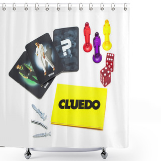 Personality  Cluedo Murder Mystery Game Shower Curtains
