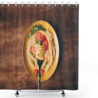 Personality  Pasta Shower Curtains