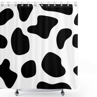 Personality  Seamless Pattern Cow Shower Curtains