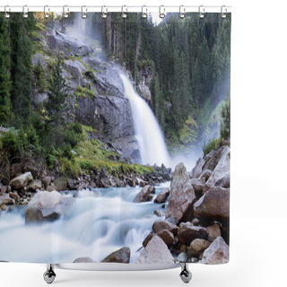 Personality  Krimmler Waterfall In Alps Shower Curtains