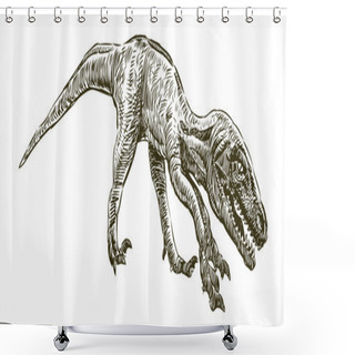 Personality  Dinosaur Shower Curtains