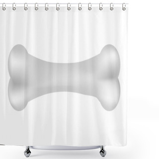 Personality  Vector Illustration Of Bone Shower Curtains