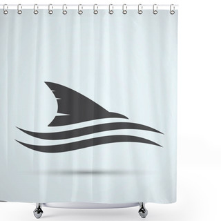 Personality  Shark, Fish Icon Shower Curtains