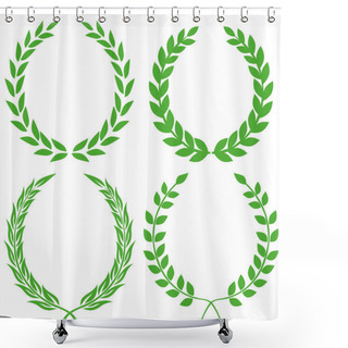 Personality  Laurel Wreath Shower Curtains