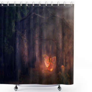 Personality  Forest Fairy Shower Curtains