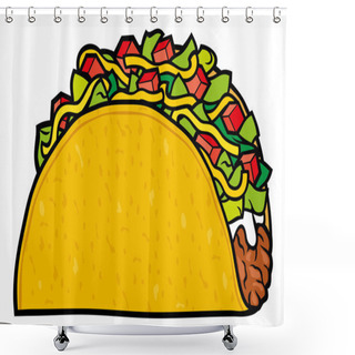 Personality  Taco - Mexican Food Shower Curtains