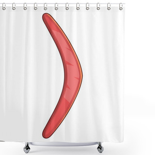 Personality  Australian Boomerang Icon, Cartoon Style Shower Curtains