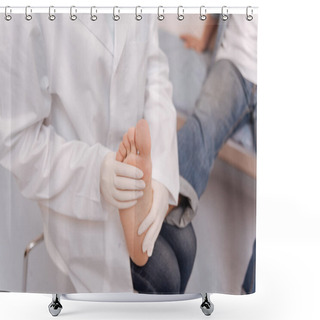 Personality  Advanced Qualified Rheumatologist Giving Medical Treatment Shower Curtains