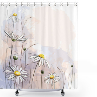 Personality  Flower Romantic Background Shower Curtains