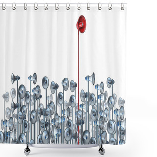Personality  Communications Leader Shower Curtains