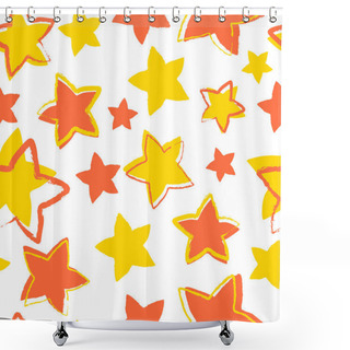 Personality  Vector Background With Stars. Shower Curtains