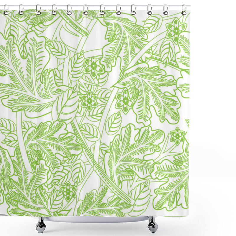 Personality  Vector Floral Background Design Shower Curtains