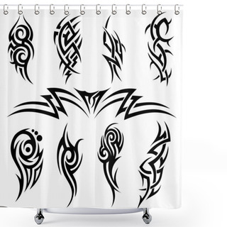 Personality  Tribal Tattoo Shower Curtains