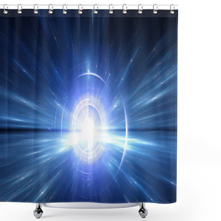 Personality  Time Warp, Traveling In Space. Shower Curtains