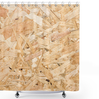 Personality  Close Up Texture Of Oriented Strand Board (OSB) Shower Curtains