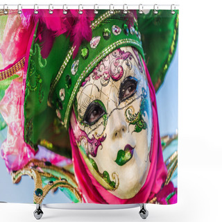 Personality  Carnival Mask In Venice Shower Curtains