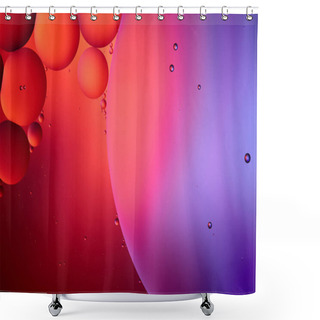 Personality  Beautiful Abstract Background From Mixed Water And Oil In Pink And Purple Color Shower Curtains