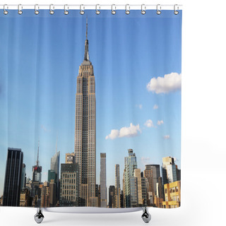 Personality  Empire State Building Close Up Shower Curtains