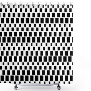 Personality  Black And White Mirage Pattern Abstract Background It Looks Like Tilt But It Is Exactly Parallel Shower Curtains