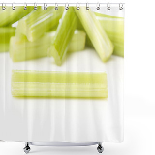Personality  Organic Crunchy Celery Shower Curtains