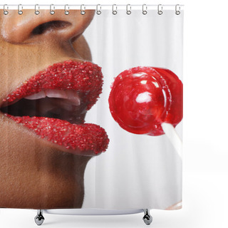 Personality  African American Woman And Sweet Shower Curtains