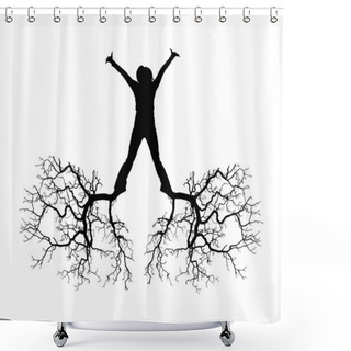 Personality  Person Shower Curtains