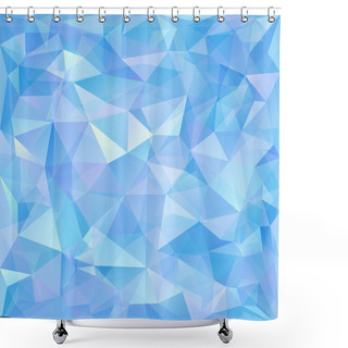 Personality  Geometric Pattern, Triangles Background. Shower Curtains