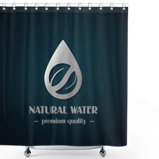 Personality  Chrome Drop Symbol  Shower Curtains
