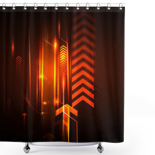 Personality  Futuristic Background Shower Curtains