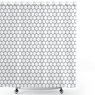 Personality  Hexagonal Pattern Shower Curtains