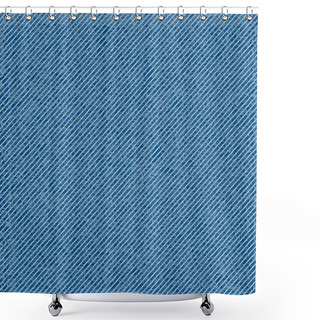 Personality  Vector Seamless Denim Texture Shower Curtains