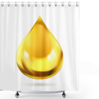 Personality  Oil Drop, Vector Icon Shower Curtains