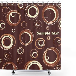 Personality  Chocolate Texture. Vector. Shower Curtains