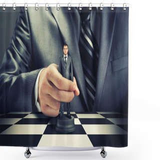 Personality  Business Chess Shower Curtains