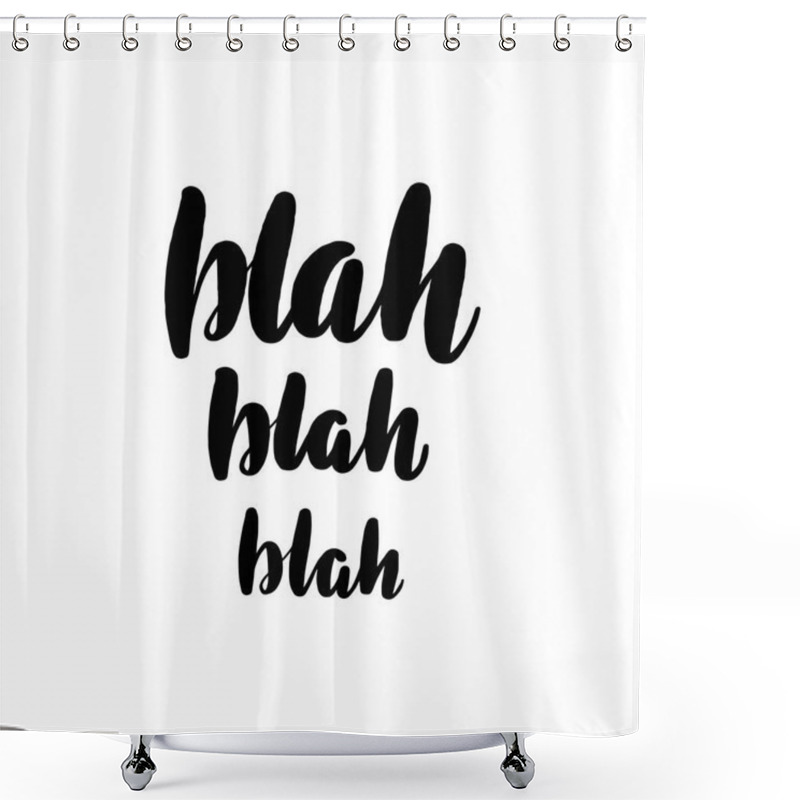 Personality  Inspirational handwritten brush lettering inscription shower curtains