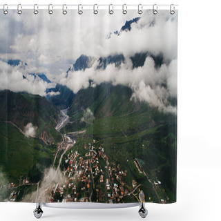 Personality  City In Mountains, Georgia Shower Curtains