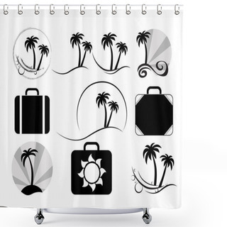 Personality  Travel Set Shower Curtains