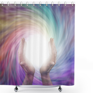 Personality  Sending Vortex Healing Energy Shower Curtains