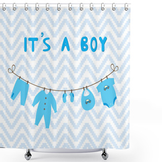 Personality  Baby Shower Shower Curtains
