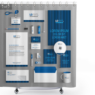 Personality  Corporate Identity. Editable Corporate Identity Template. Stationery Template Design Shower Curtains