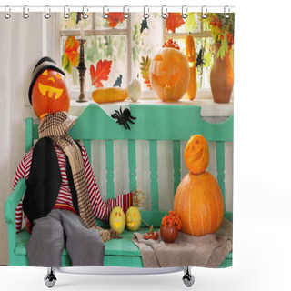 Personality  Halloween Decoration Shower Curtains
