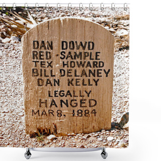 Personality  Dan Dowd Tombstone Shower Curtains