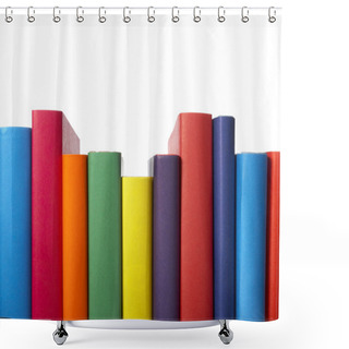 Personality  Colorful Books Stack Education Shower Curtains