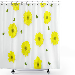 Personality  Beautiful Yellow Flowers Shower Curtains