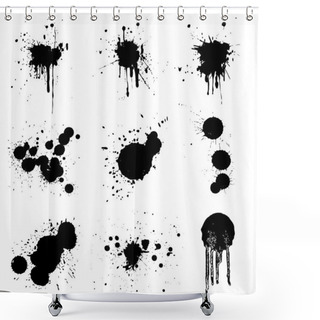 Personality  Set Of Grunge Shower Curtains
