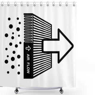 Personality  Air Filter Effect Symbol Shower Curtains