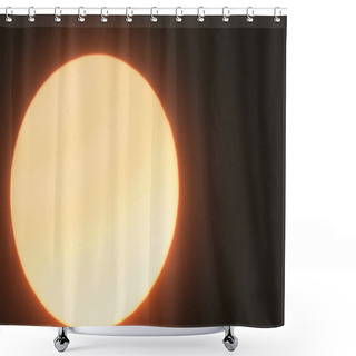 Personality  Solar Eclipse. Eclipse With Ring Of Fire Due To The Moon Coming Between The Earth And The Sun. Solar Eclipse On April 8, 2024. Solar Eclipse Of The Sun On A Cloudy Day. Close-up Shower Curtains