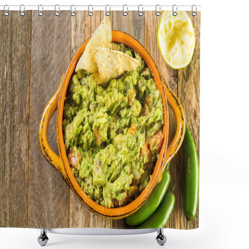 Personality  Fresh Homemade Guacamole  Shower Curtains