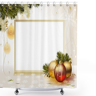 Personality  Light Backdrop With Evening Balls And Card Shower Curtains